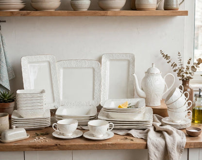 English elegance, redefined 🤍✨
39PCS Fine Porcelain Dinner Set