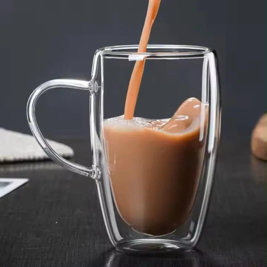 Borosilicate Coffee Double-Sided Mug 450ml