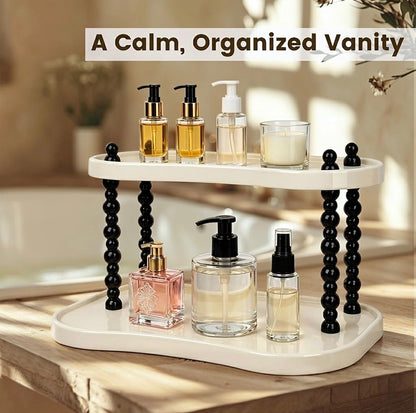 Plastic double tier storage rack / multipurpose rack