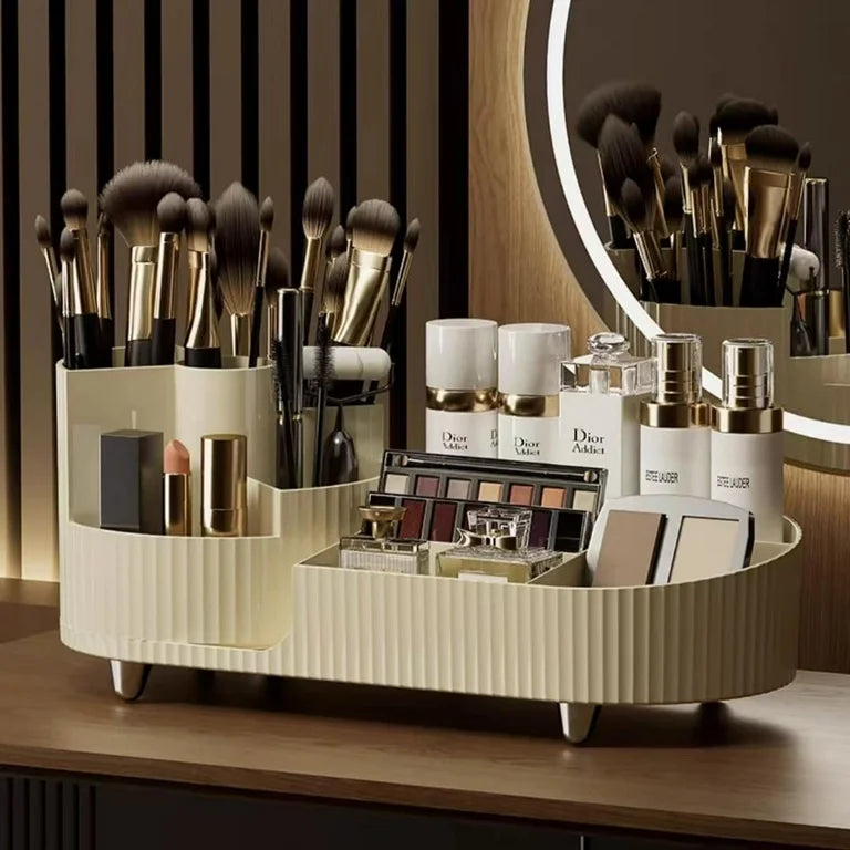 Rotatable cosmetic storage box