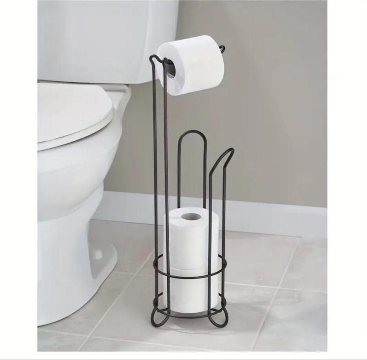 New Metallic Free Standing toilet tissue holder