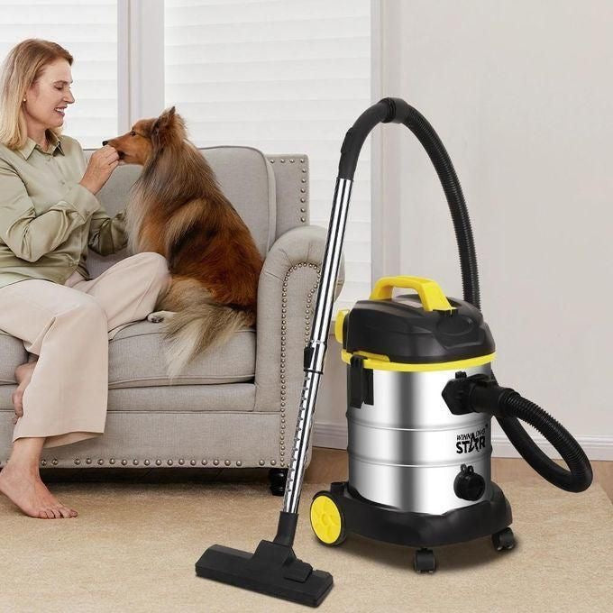 25L Commercial / Domestic/ industrial Wet and dry Stainless steel vacuum cleaner, 1600 W