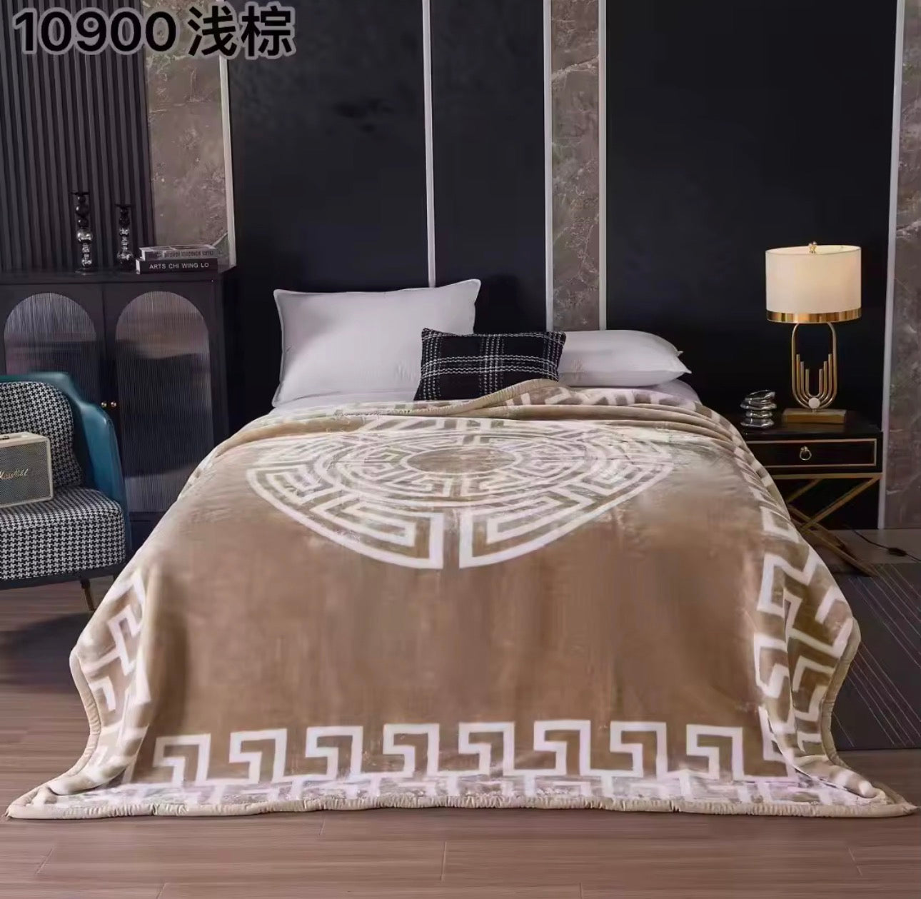 2 Ply Double Side extra  heavy weight Soft warm blanket, reversible bed throw king size comforter