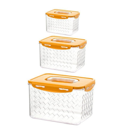 3pcs heavy acrylic fridge storage containers