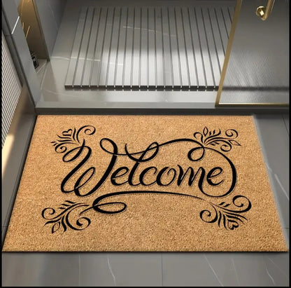 Novelty entry door mat