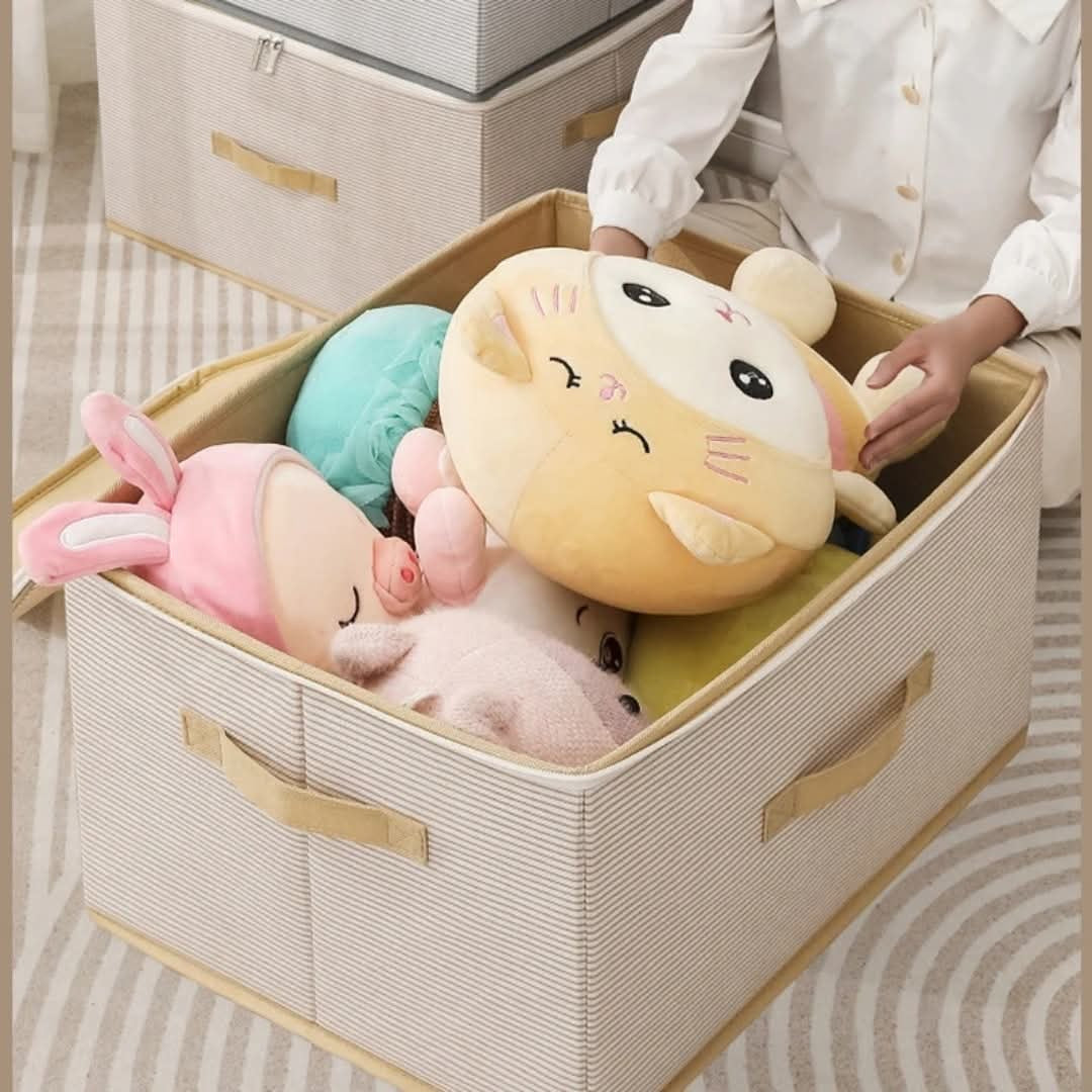 Extra Large capacity collapsible zipper storage boxes.