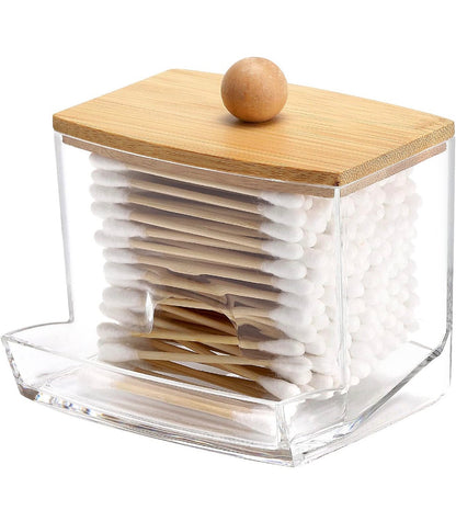 Cotton swab dispenser.