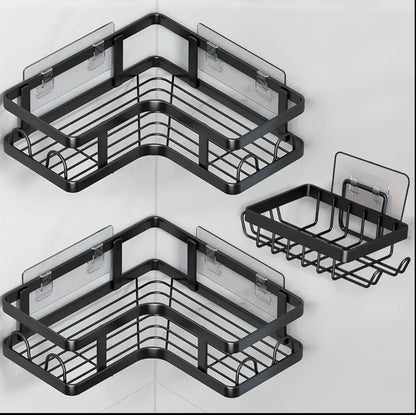 3pcs set  Heavy-duty Shower caddy shelf/Bathroom organizer