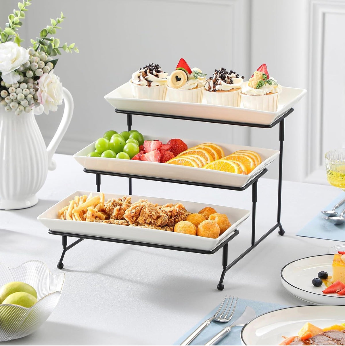 Food Serving Tray Set