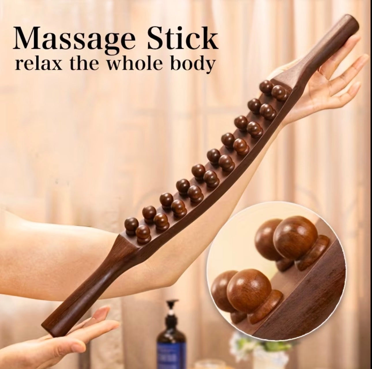 Guasha Wood Stick Massage Tool