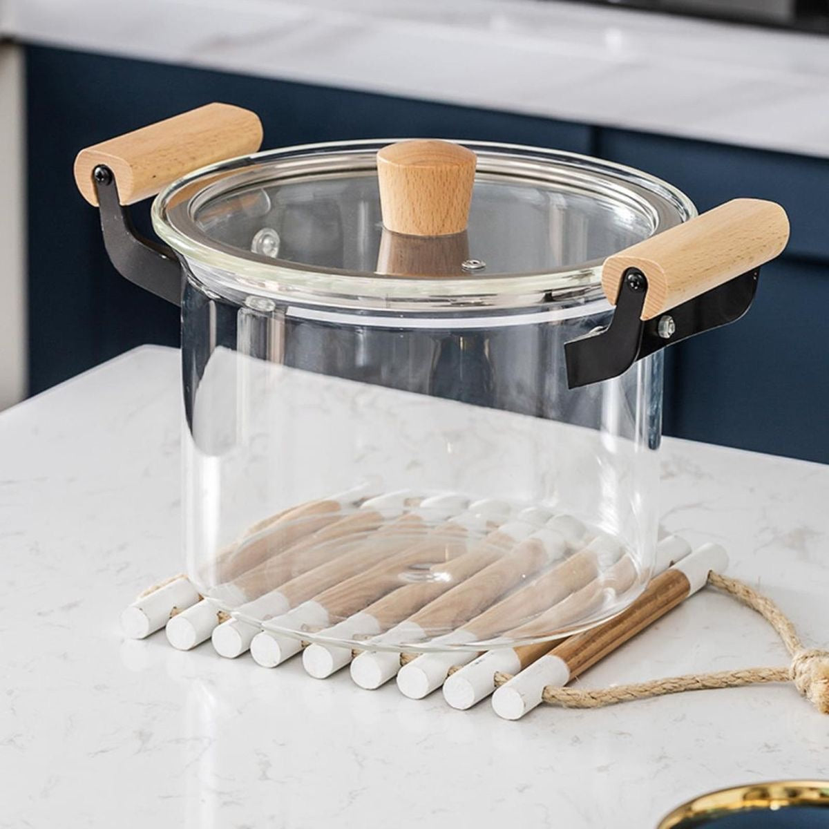 Transparent Glass Cooking Pots