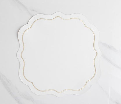 Modern Round faux leather PVC Table mats