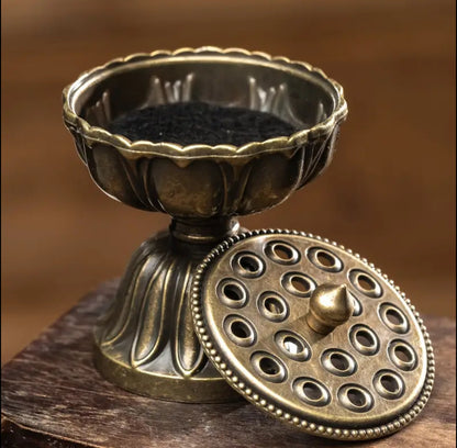 Zinc Alloy Zen Lotus Incense Burner