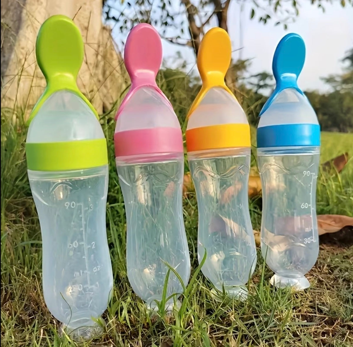 Silicone Squeeze bottle Spoon/ Silicone Spoon Feeder
