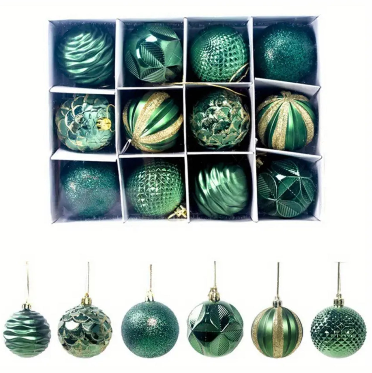 12pcs xmas balls set