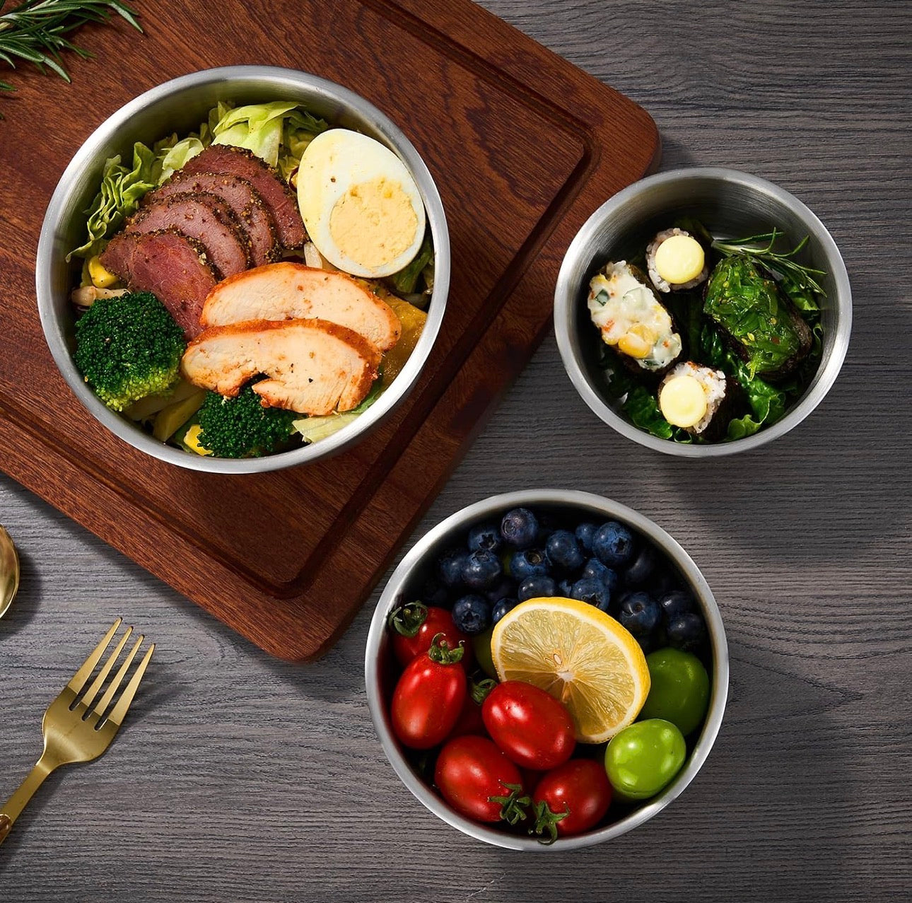 3 pcs stainless steel lunch box set