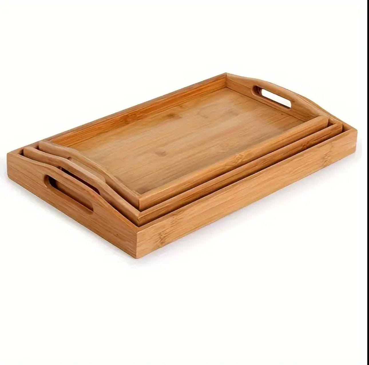 Multifunctional Big sized 3 in 1 bamboo serving trays