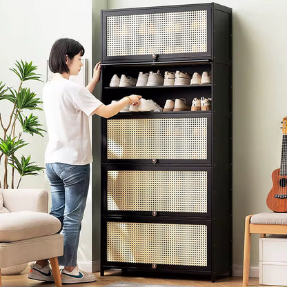 Rattan Bamboo Shoe Cabinet