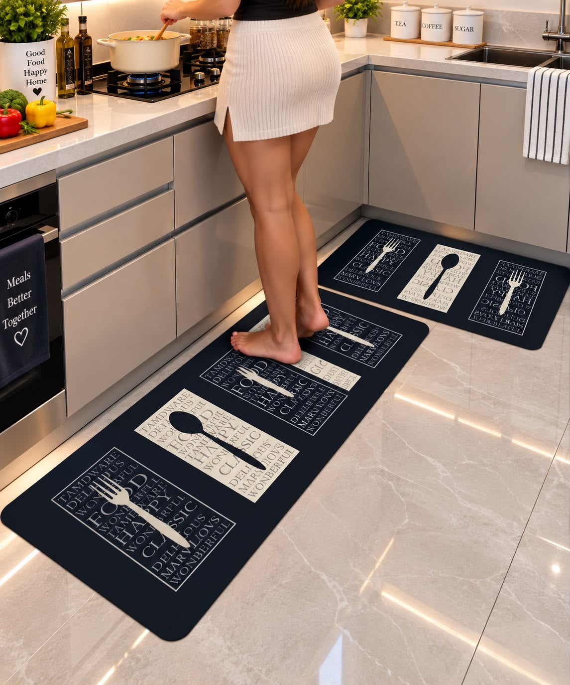 PREMIUM Rubber bottom Kitchen mats