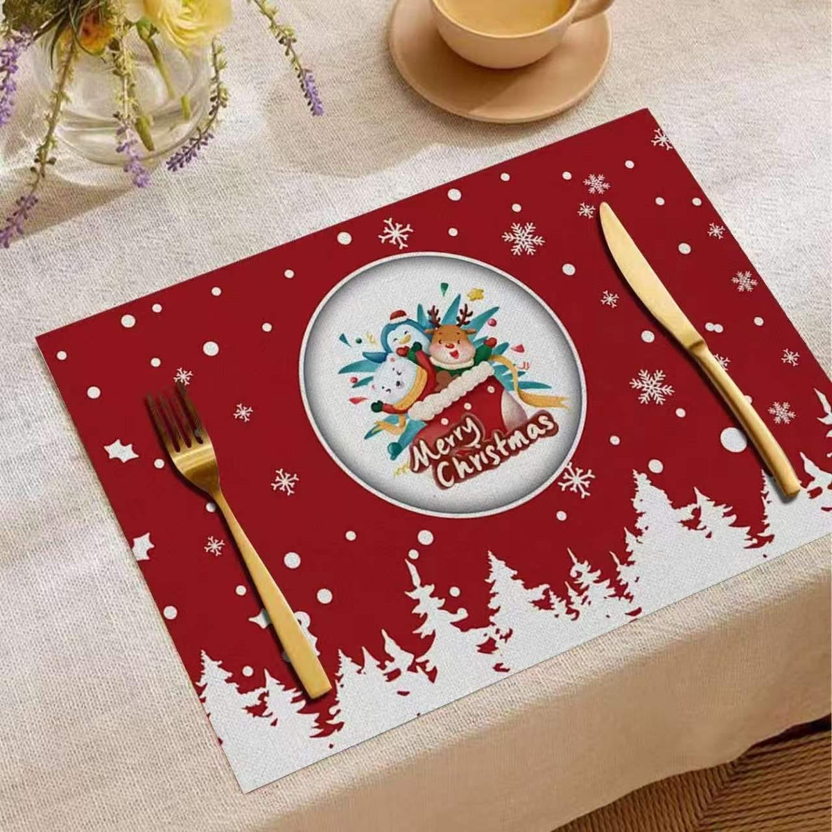Christmas themed table placemats/table mats