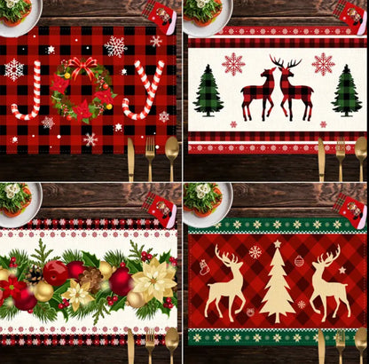 1pc Christmas Placemats For Dining Table