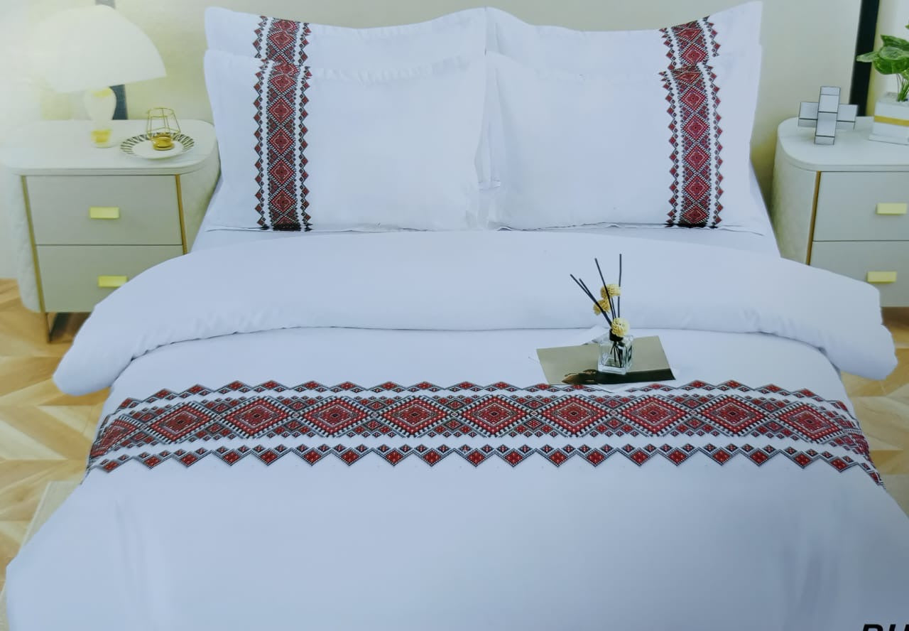 Luxury Greek pattern cotton Duvet cover