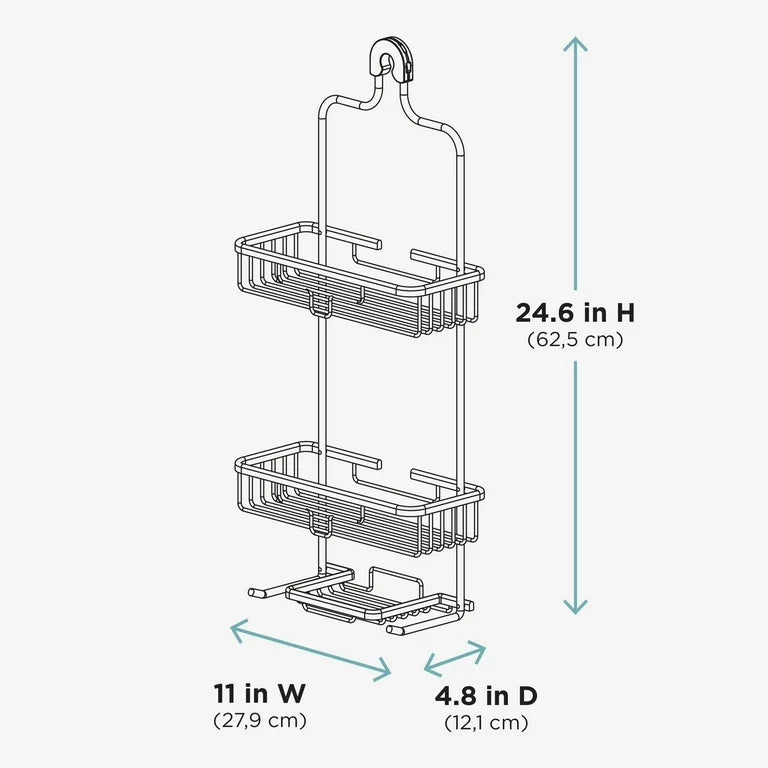 Partitioned bathroom/wall hanging shower candy