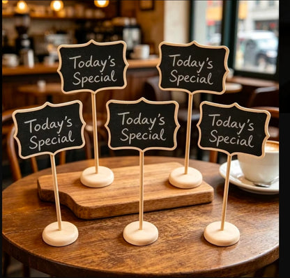 5-Piece Mini Chalkboard Set + Pen