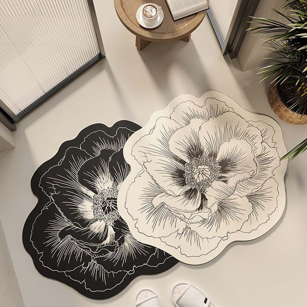 Bathroom absorbent diatom mud doormat