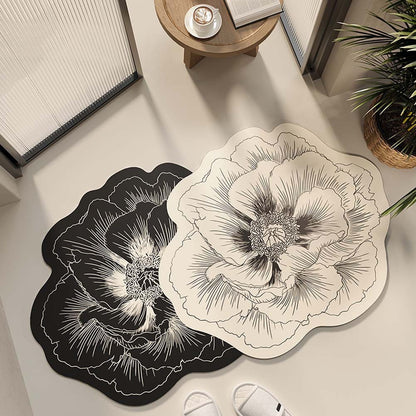 Bathroom absorbent diatom mud doormat