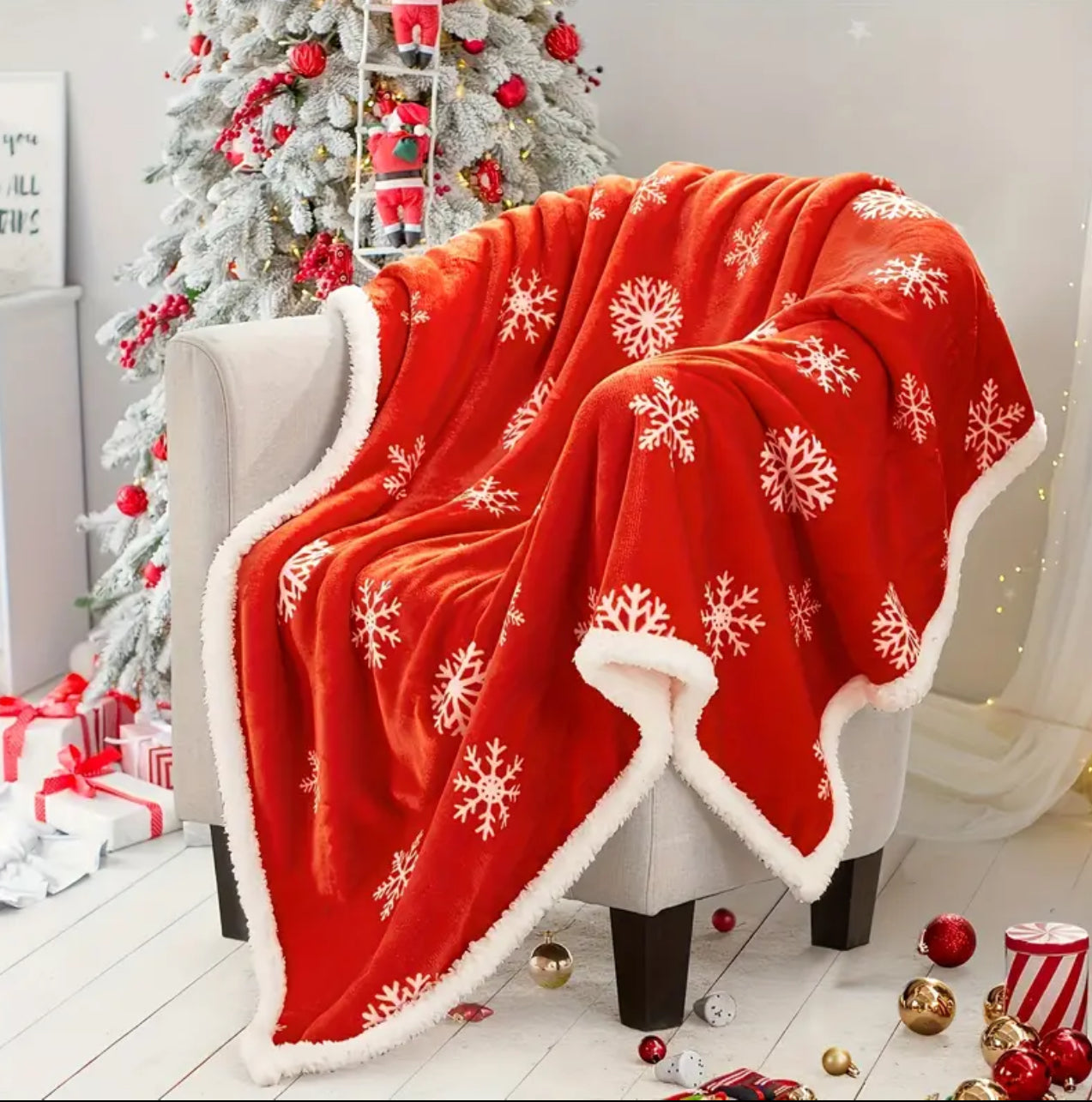 Double Layered Xmas Blanket