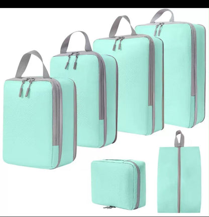 6-Piece Compression Travel Storage Bag Set