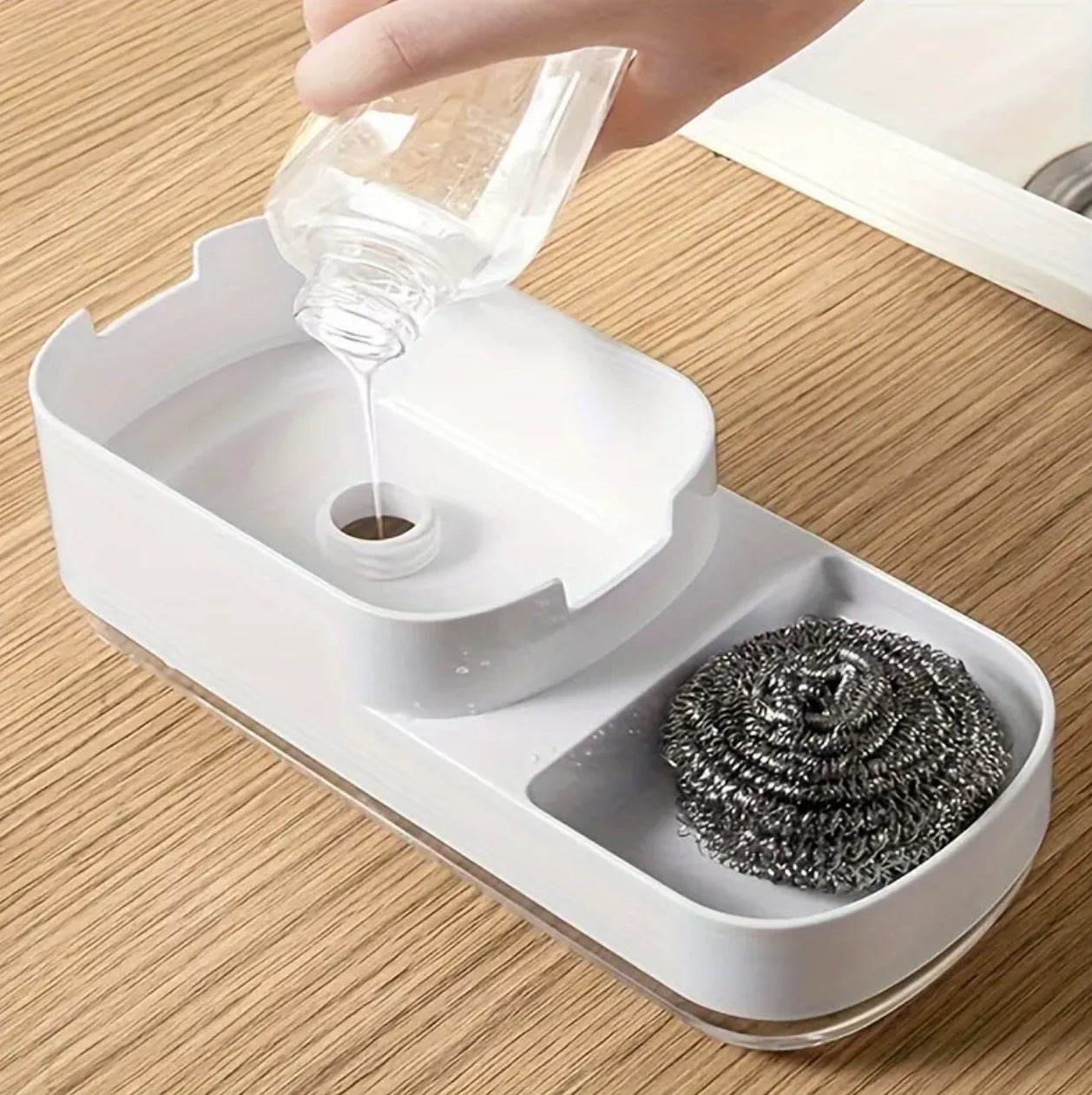 3-in-1 Kitchen Soap Pump with Sponge