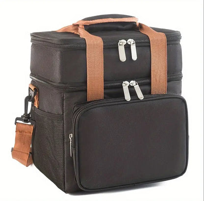 Double Compartment (15L) Insulated Lunch Bag