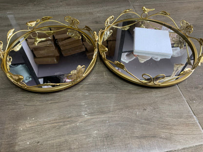 Circular European Style Decor Vanity Tray