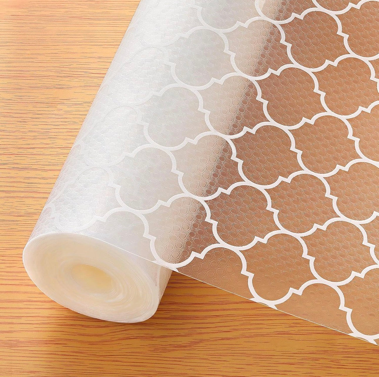 Geometric anti-slip shelf liner