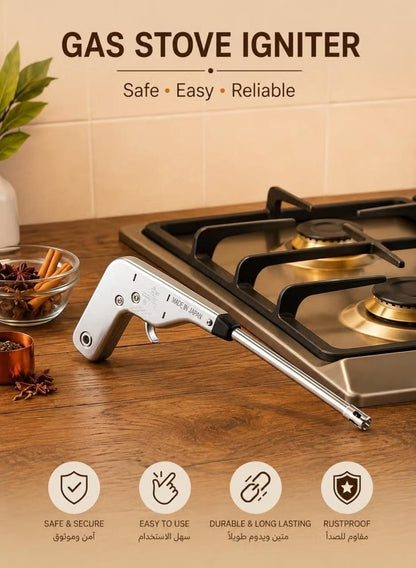 Electric Igniter Spark Gas Lighter for Kitchen Stove Steel