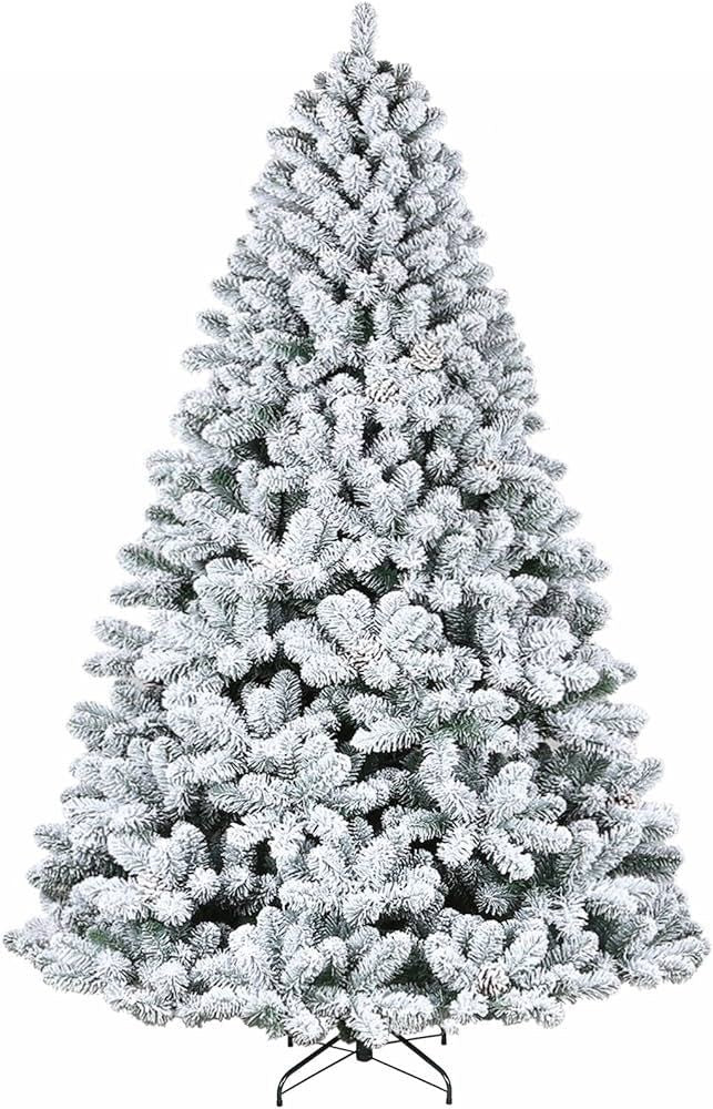 HIGH COUNT SNOW FLOCKED CHRISTMAS TREE