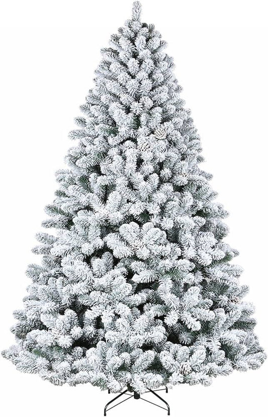 HIGH COUNT SNOW FLOCKED CHRISTMAS TREE