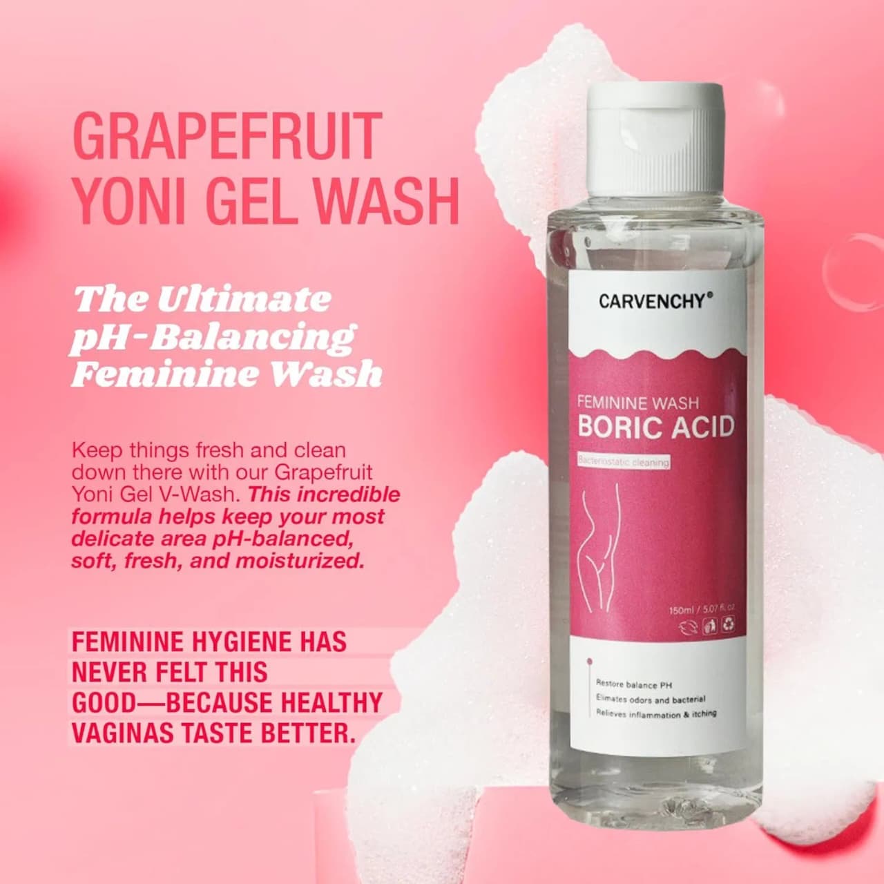 150ml Carvenchy Boric Acid Feminine Wash