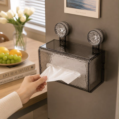 Suction Cup Glacier-Pattern Tissue Box