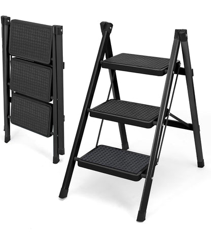 3 step folding household ladder