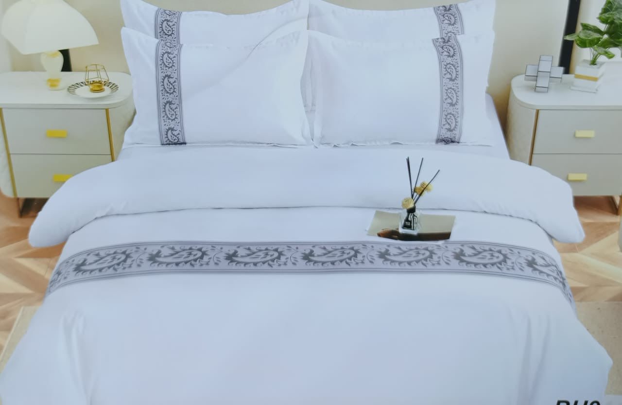 Luxury Greek pattern cotton Duvet cover