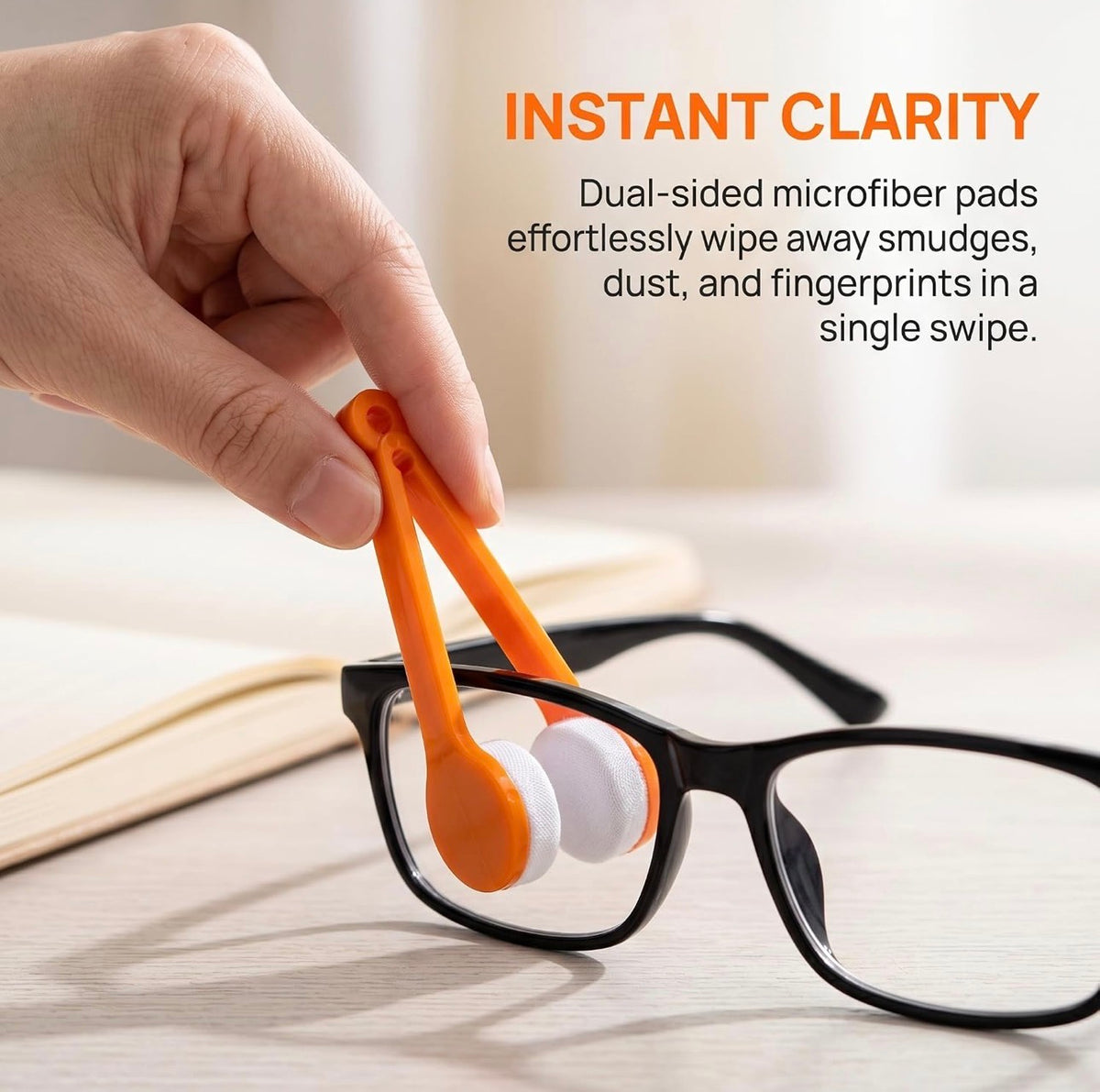 Mini Portable Glasses Cleaning Rub Eyeglass Sunglasses