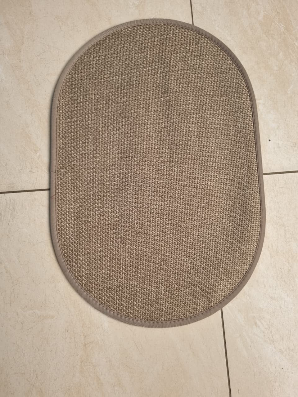 Linen super absorbent bathroom mat