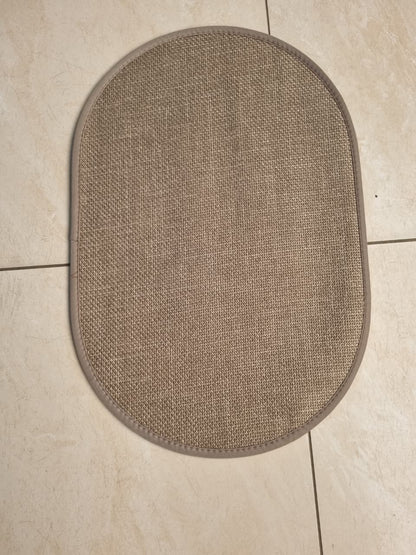 Linen super absorbent bathroom mat