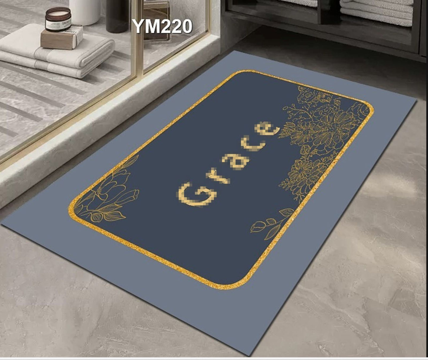 Doormat Super non_ slip with rubber bottom,absorbent, skid-resistance base