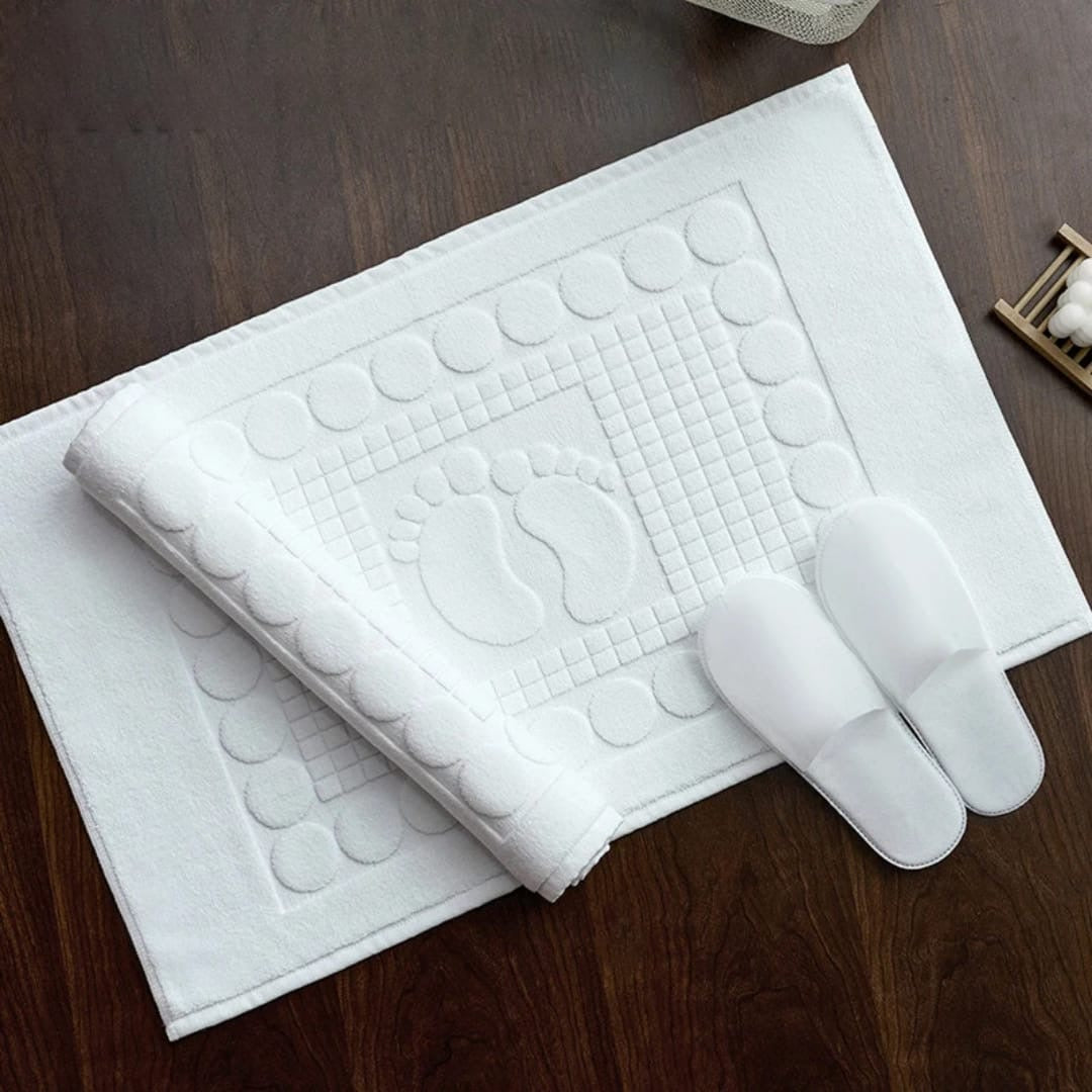 Foot step cotton bathroom mats
