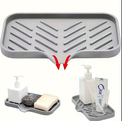Sink silicone anti-slip tray.