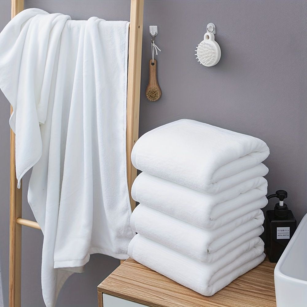 white large cotton towels